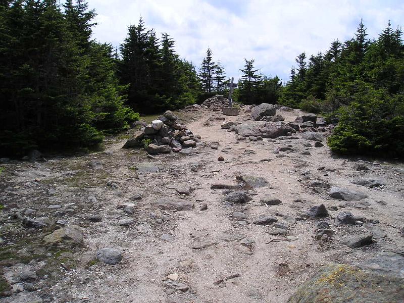 CarterDome (28).JPG - After a break on Mt. Hight we headed over to Carter Dome to bad the summit. Here's a pic of the summit.